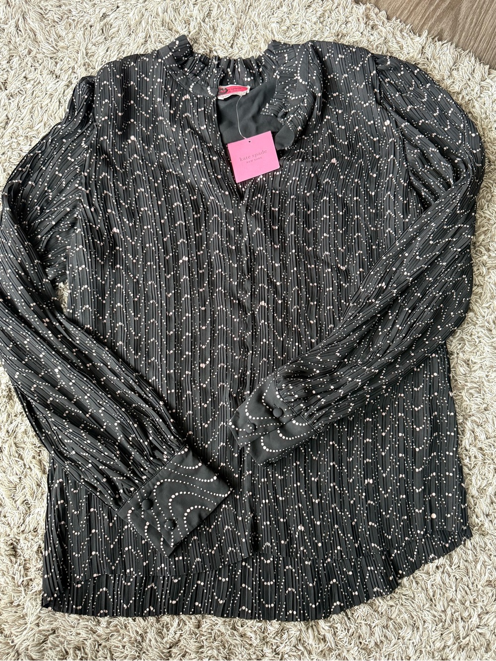 Kate Spade New York Wavy Dot Blouse,